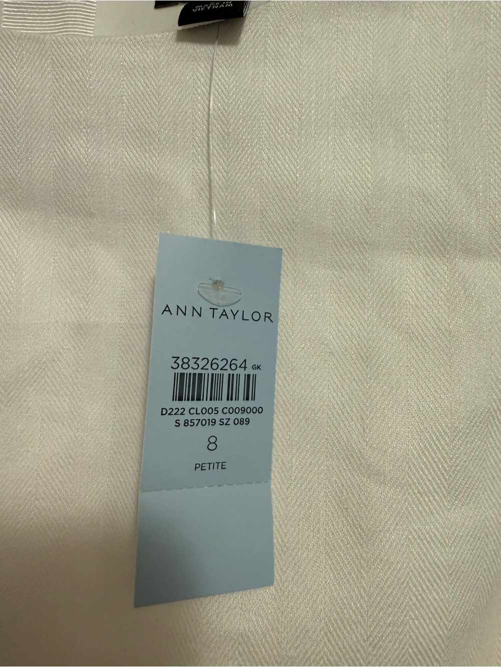 NWT Ann Taylor Sleeveless White Belted Linen Shift Dress - Picture 5 of 7